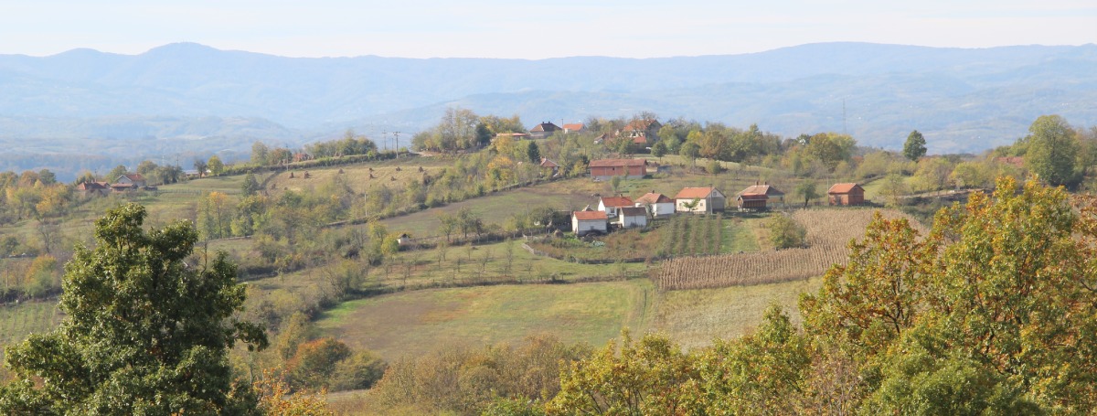 The village of Osecina in western Serbia.